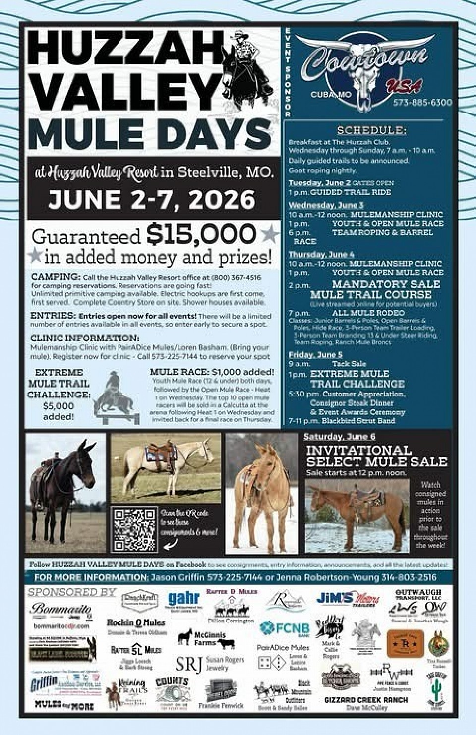 Huzzah valley mule days Jake Clark’s mule days mules of Oklahoma mules for sale in Oklahoma Ada Oklahoma mule sale